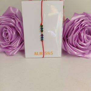 Brățară handmade reglabilă cu hematit și accesorii din aur 585