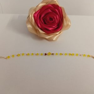 Brățară handmade cu cristale Presiosa și accesorii din argint 925 cu prelungire