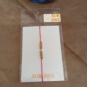 Brățară handmade reglabilă cu hematit și accesorii din aur 585