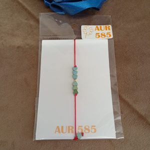 Brățară handmade reglabilă cu hematit și accesorii din aur 585