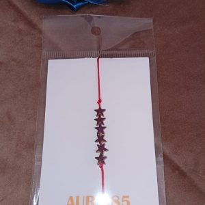 Brățară handmade reglabilă cu hematit și accesorii din aur 585