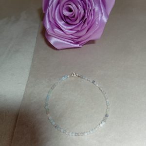Brățară handmade din cristale de stâncă și accesorii din argint 925 . disponibile toate mărimile de la.16 .cm .la 21 .cm